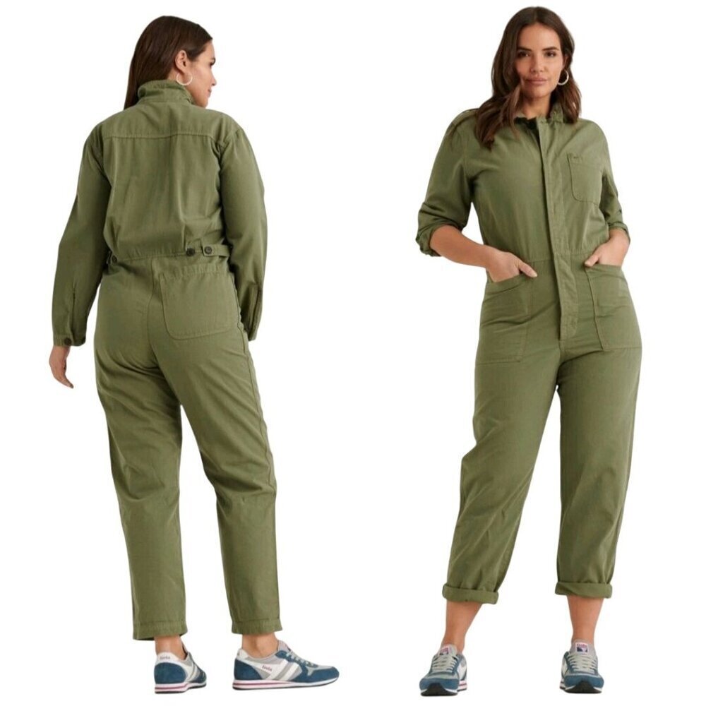 Lucky Brand NWT Surplus Boiler Coveralls Workwear Ripstop Cotton Tencel Size M